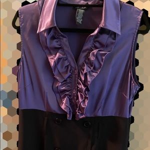 Purple and black dress